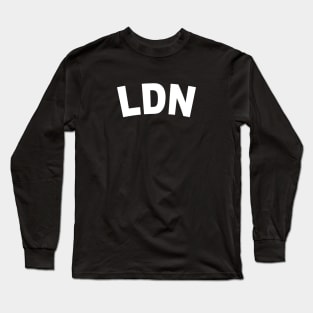 LDN White Bold Long Sleeve T-Shirt